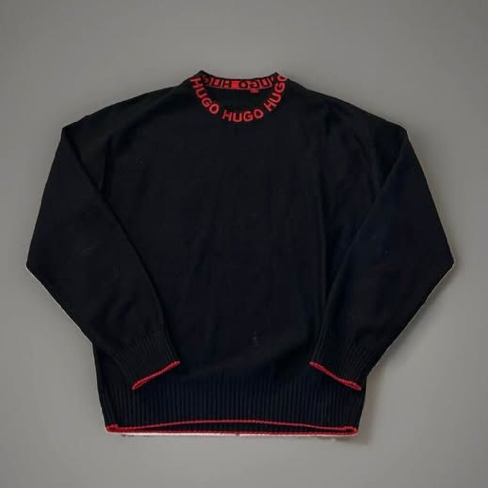 HUGO BOSS Black Knit Sweater -Men’s